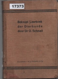 Image of Beknopt Leerboek der Dierkunde; Buku Ajar Singkat tentang Zoologi