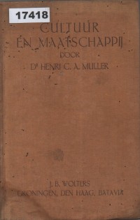 Image of Cultuur en Maatschappij; Budaya dan Masyarakat