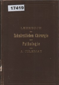 Image of Lehrbuch der Zahnärztlichen Chirurgie und Pathologie; Buku Ajar Bedah dan Patologi Kedokteran Gigi