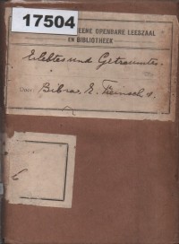 Image of Erlebtes und Geträumtes; Yang Dialami dan Yang Dikhayalkan