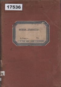 Image of Grieksche Grammatica; Tata Bahasa Yunani