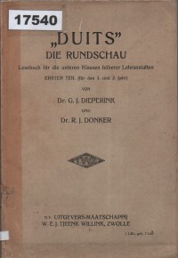 Image of Duits – Die Rundschau: Lesebuch für die unteren Klassen höherer Lehranstalten. Erster Teil (für das 1. und 2. Jahr); Bahasa Jerman – Die Rundschau: Buku Bacaan untuk Kelas Bawah Sekolah Menengah Atas (Bagian Pertama untuk Tahun ke-1 dan ke-2)