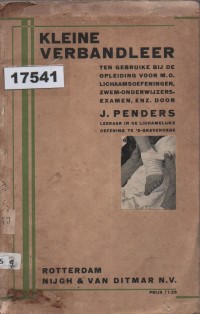 Image of Kleine Verbandleer; Ilmu Pembalutan Dasar