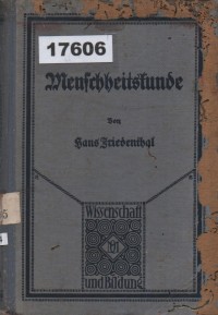 Image of Menschheitskunde; Ilmu Kemanusiaan atau Studi tentang Kemanusiaan