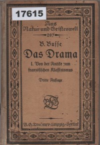 Image of Das Drama: Von der Antike zum französischen Klassizismus; Drama: Dari Zaman Kuno hingga Klasisisme Prancis