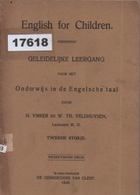 Image of English for Children: Geleidelijke Leergang voor het Onderwijs in de Engelsche taal;  Bahasa Inggris untuk Anak-anak: Kursus Bertahap untuk Pengajaran Bahasa Inggris