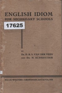Image of English Idiom for Secondary Schools; Ungkapan Bahasa Inggris untuk Sekolah Menengah