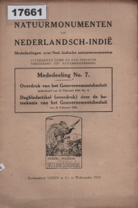 Image of Natuurmonumenten van Nederlandsch-Indië; Monumen Alam Hindia Belanda