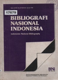 Image of Bibliografi Nasional Indonesia: Indonesian National Bibliography; Bibliografi Nasional Indonesia