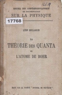 Image of La Théorie des Quanta et l'Atome de Bohr; Teori Kuantum dan Atom Bohr