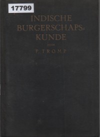 Image of Indische Burgerschapskunde; Pendidikan Kewarganegaraan Hindia (Belanda)