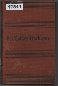 Image of Der Volks-Brockhaus Deutsches Sach- und Sprachwörterbuch für Schule und Haus; Brockhaus Rakyat: Kamus Istilah dan Bahasa Jerman untuk Sekolah dan Rumah
