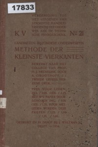 Image of Methode der Kleinste Vierkanten; Metode Kuadrat Terkecil