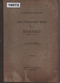 Image of Catalogus van 's Rijks Ethnographisch Museum. Deel II Borneo; Katalog dari Museum Etnografi Nasional. Bagian II: Borneo