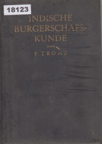 Image of Indische Burgerschapskunde; Ilmu Kewarganegaraan Indonesia
