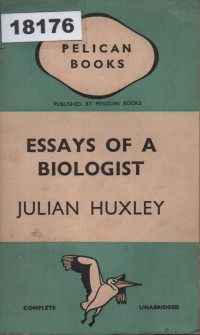 Image of Essays of a Biologist; Esai dari Seorang Ahli Biologi