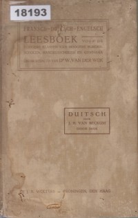 Image of Leesboek voor de Hoogere Klassen van Hoogere Burgerscholen, Handelsscholen en Gymnasia; Buku Bacaan untuk Kelas Tinggi Sekolah Menengah Atas, Sekolah Perdagangan, dan Gymnasium