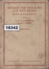 Image of Stukken ter Vertaling uit het Duits; Materi untuk Penerjemahan dari Bahasa Jerman