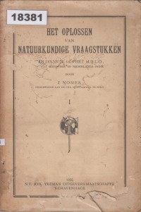 Image of Antwoorden op de Vraagsstukken uit het Oplossen van Natuurkundige Vraagsstukken; Jawaban atas Pertanyaan dari Pemecahan Masalah Fisika