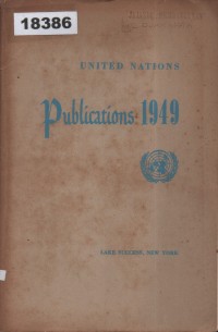 Image of United Nations Publications 1949; Publikasi Perserikatan Bangsa-Bangsa 1949