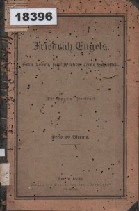 Image of Friedrich Engels: Sein Leben, sein Wirken, seine Schriften; Friedrich Engels: Kehidupan, Karya, dan Tulisan-tulisannya