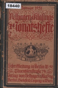 Image of Velhagen & Klaings Monatshefte – Januari 1931