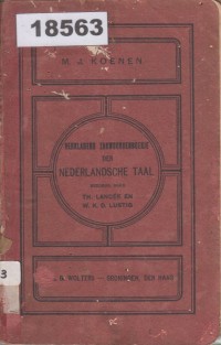 Image of Verklarend Zakwoordenboek der Nederlandsche Taal; Kamus Saku Penjelasan Bahasa Belanda