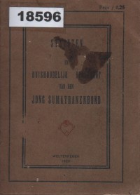 Image of Statuten en Huishoudelijk-Reglement van den Jong-Sumatranen Bond; Statuta dan Peraturan Rumah Tangga dari Jong-Sumatranen Bond