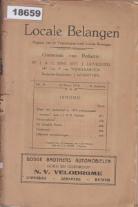 Image of Locale Belangen; Kepentingan Lokal
