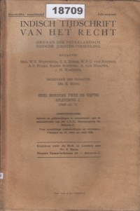 Image of Indisch Tijdschrift van het Recht; Jurnal Hukum Hindia Belanda