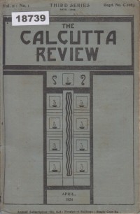 Image of The Calcutta Review; Tinjauan Calcutta