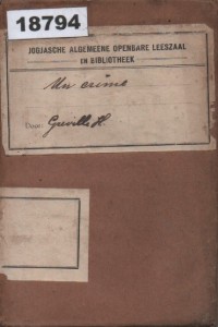 Image of Un Crime; Sebuah Kejahatan