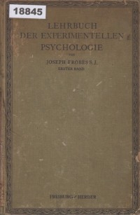 Image of Lehrbuch der experimentellen Psychologie; Buku Ajar Psikologi Eksperimental
