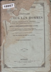 Image of Biographie Universelle ou Dictionnaire de Tous les Hommes; Biografi Universal atau Kamus Semua Orang