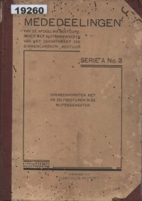 Image of Mededelingen van de Afdeling Bestuurszaken der Buitengewesten van het Departement van Binnenlandsche Bestuur; Pengumuman dari Departemen Urusan Pemerintahan Kolonial di Departemen Pemerintahan Dalam Negeri