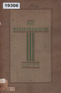 Image of Het Wegenvraagstuk; Masalah Jalan Raya