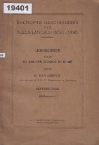 Image of Beknopte Geschiedenis van Nederlandsch Oost-Indië; Sejarah Singkat Hindia Beland