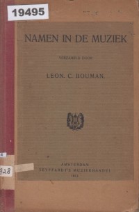 Image of Namen in de Muziek; Nama-Nama dalam Musik