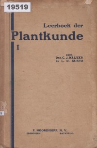 Image of Leerboek der Plantkunde I; Buku Pelajaran Ilmu Tanaman I