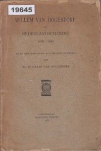 Image of Willem van Hogendorp in Nederlands-Indië; Willem van Hogendorp di Hindia Belanda