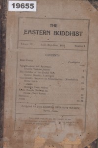 Image of The Eastern Buddhist; Buddhis Timur