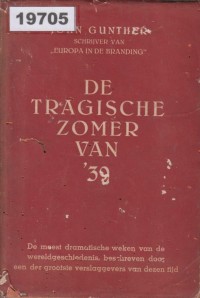 Image of De Tragische Zomer van '39;  Musim Panas Tragis Tahun 1939