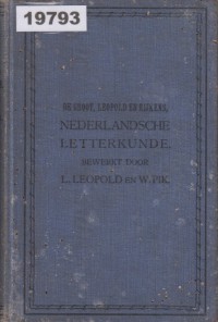 Image of Nederlandsche Letterkunde: Schrijvers en Schrijfsters na 1600; Sastra Belanda: Penulis dan Penulis Wanita setelah 1600