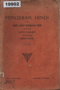 Image of Pengeran Hindi atau Achir Zaman Keradjaan Roem