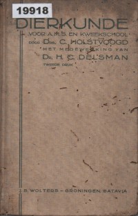 Image of Dierkunde voor A.M.S. en Kweekschool; Ilmu Hewan untuk AMS dan Sekolah Guru