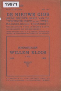 Image of De Nieuwe Gids: Maandschrift voor Letteren, Kunst, Wetenschap en Wijsbegeerte; Panduan Baru: Majalah Bulanan untuk Sastra, Seni, Ilmu Pengetahuan, dan Filsafat
