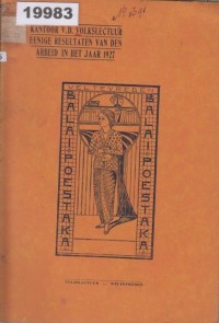 Image of Kantoor voor de Volkslectuur: Eenige Resultaten van den Arbeid in het Jaar 1927; Kantor untuk Pendidikan Rakyat: Beberapa Hasil Kerja Tahun 1927