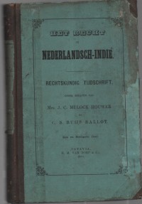 Image of Het Recht in Nederlandsch-Indië: Rechtskundig Tijdschrift; Hukum di Hindia Belanda: Jurnal Hukum